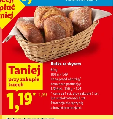 Bułka ze skyrem promocja w Lidl