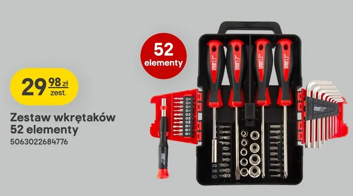 Zestaw wkrętaków Forge Steel 52 elementy promocja w Castorama