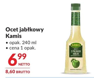 Ocet jabłkowy Kamis promocja w Makro
