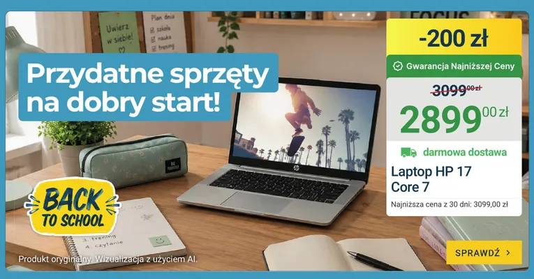 Laptop Hp 17 Core 7 promocja w ERLI