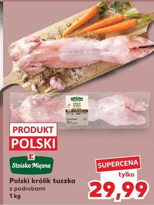 Polski królik tuszka z podrobami Stoisko Mięsne promocja w Kaufland