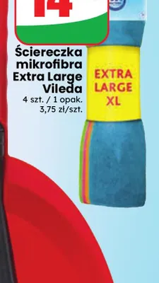 Ściereczka mikrofibra Extra Large Vileda promocja w Dino