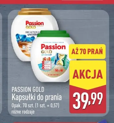 Kapsułki do prania Passion Gold promocja w Aldi