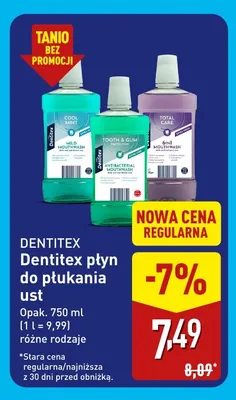 Płyn do płukania ust Dentitex promocja w Aldi