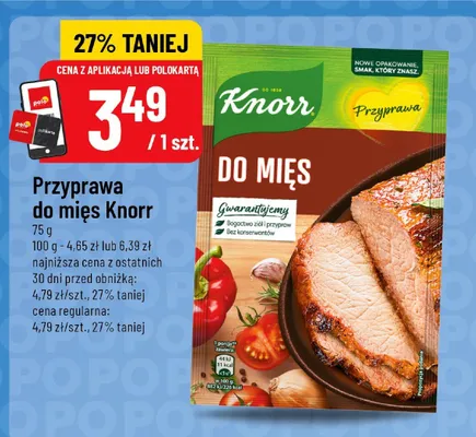 Przyprawa do mięs Knorr promocja w POLOmarket