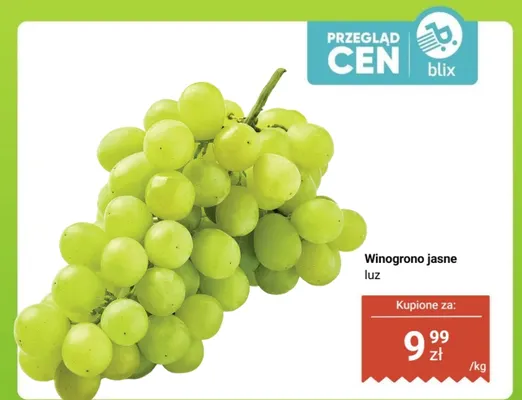 Winogrono jasne luz promocja w Dino