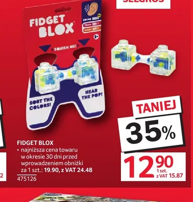 Zabawka sensoryczna Fidget Blox promocja w Selgros