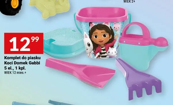 Komplet do piasku Koci Domek Gabbi promocja w Twój Market