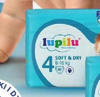 Pieluchy Lupilu Soft & Dry 4 promocja w Lidl
