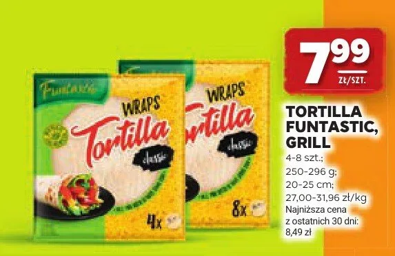 Tortilla Funtastic classic promocja w Stokrotka