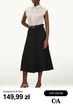 Sukienka fit & flare C&A promocja w C&A