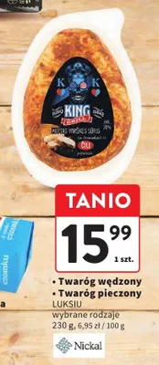 Twaróg pieczony Luksju promocja w Intermarche