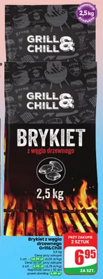 Brykiet z węgla drzewnego Grill & Chill promocja w Dino