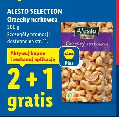 Orzechy nerkowca Alesto Selection promocja w Lidl