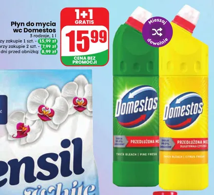 Płyn do mycia WC Domestos Pine Fresh promocja w Dino