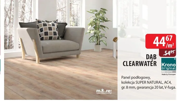 Panel podłogowy Dąb Clearwater promocja w Dobre Dla Domu