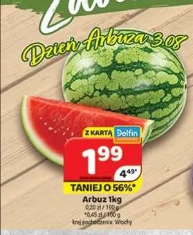 Arbuz promocja w Delfin