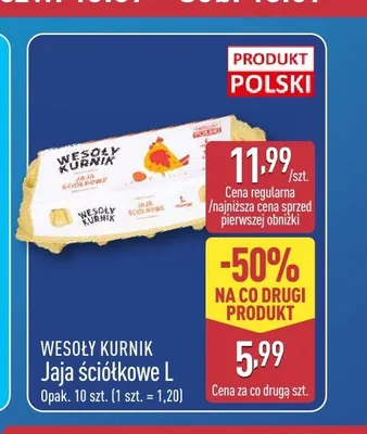 Jaja ściółkowe L Wesoły Kurnik promocja w Aldi