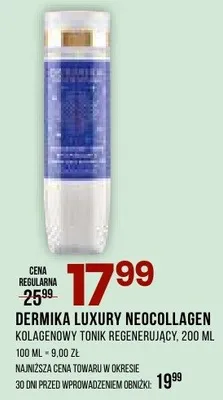 Krem Dermika Expert Neocollagen kolagenowy tonik regenerujący promocja w Drogerie Natura