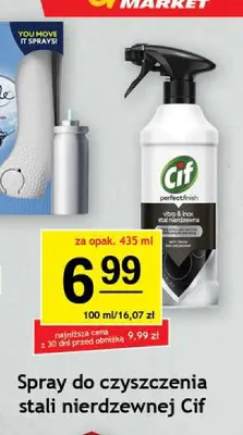 Spray do czyszczenia stali nierdzewnej Cif promocja w Gram Market