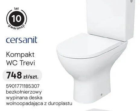 Kompakt WC Cersanit Trevi promocja w Castorama