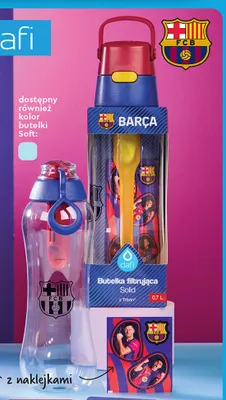 Butelka filtrująca Dafi Fc Barcelona Solid promocja w Biedronka