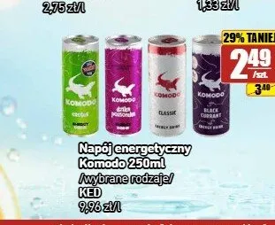 Napój energetyczny Komodo Black Currant promocja w API Market