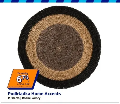 Podkładka Home Accents Ø 38cm promocja w Action