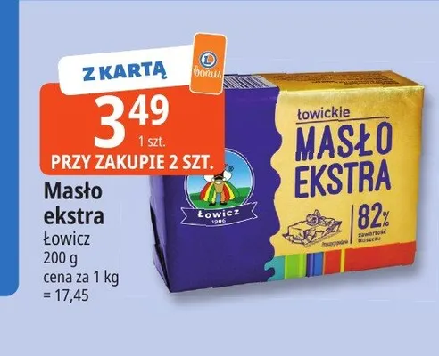 Masło ekstra Łowicz promocja w Leclerc
