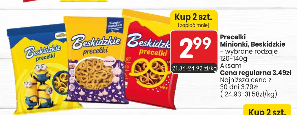 Precelki Beskidzkie z czosnkiem promocja w Market Point