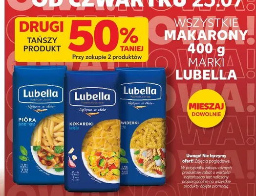 Makaron pióra Lubella promocja w Kaufland