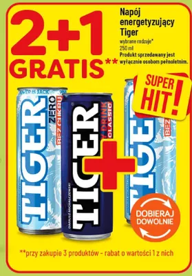 Napój energetyzujący Tiger Zero promocja w POLOmarket