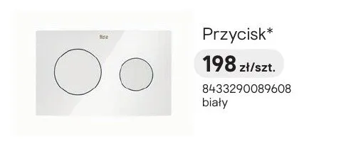 Przycisk spłukujący Roca biały promocja w Castorama