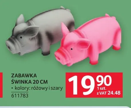 Zabawka świnka 20 cm promocja w Selgros