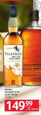 Whisky Talisker 10 YO promocja w Selgros