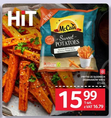 Frytki ze słodkich ziemniaków McCain 500g promocja w Selgros