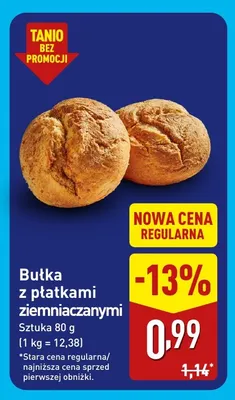 Bułka z płatkami ziemniaczanymi promocja w Aldi