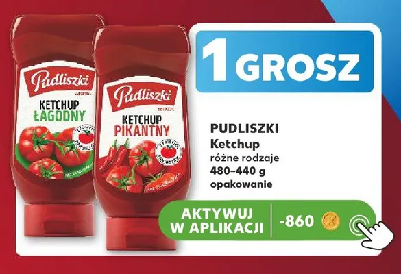 Ketchup łagodny Pudliszki promocja w Kaufland