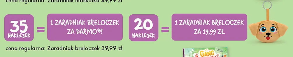 Breloczek Gang Zaradniaków promocja w Biedronka