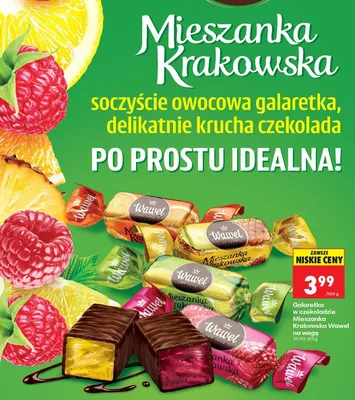 Galaretka w czekoladzie Mieszanka Krakowska Wawel na wagę promocja w Biedronka