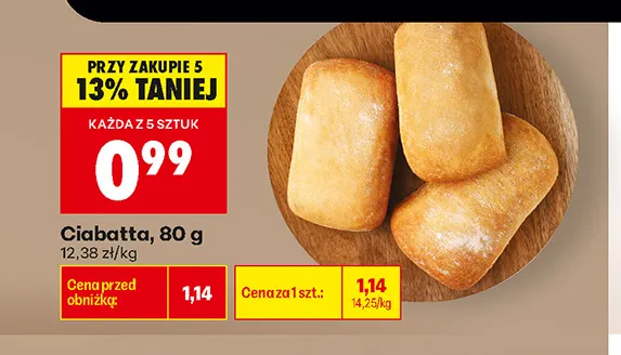 Ciabatta promocja w Biedronka