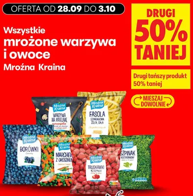 Fasola szparagowa żółta cała Mroźna Kraina promocja w Biedronka