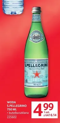 Woda S.Pellegrino butelka szklana promocja w Selgros