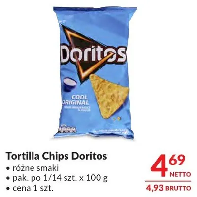 Tortilla Chips Doritos różne smaki promocja w Makro