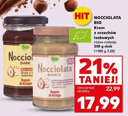 Krem z orzechów laskowych różne rodzaje 250g  promocja w Kaufland