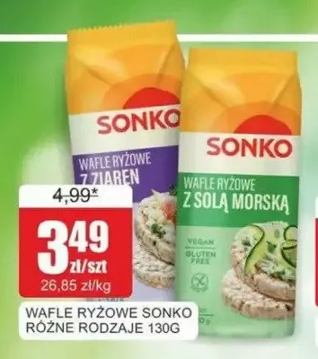 Wafle ryżowe Sonko promocja w Bingo