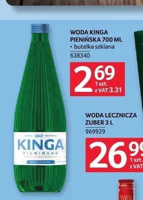 Woda Kinga Pienińska 700ml promocja w Selgros