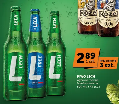 Piwo bezalkoholowe Lech Free promocja w Groszek