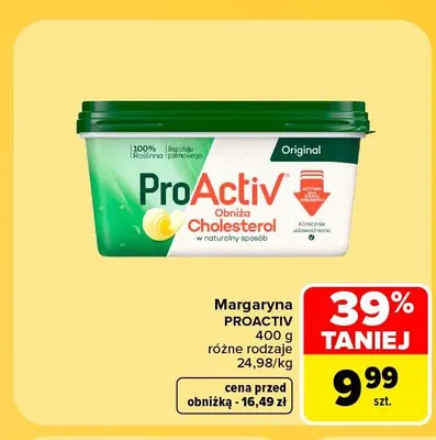 Margaryna ProActiv promocja w Carrefour