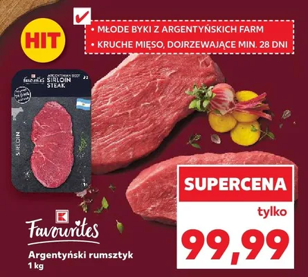 Rumsztyk argentyński promocja w Kaufland